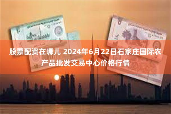 股票配资在哪儿 2024年6月22日石家庄国际农产品批发交易中心价格行情